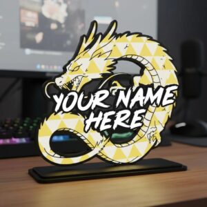 Elemental Anime Power Nameplate
